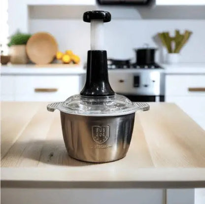 2L Premium Manual Push Chopper Stainless Steel Trendz Inn