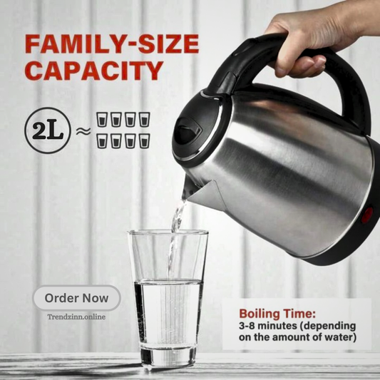2L Stainless Steel Electric Kettle for Fast Boiling – Trendz Inn Online Store Pakistan