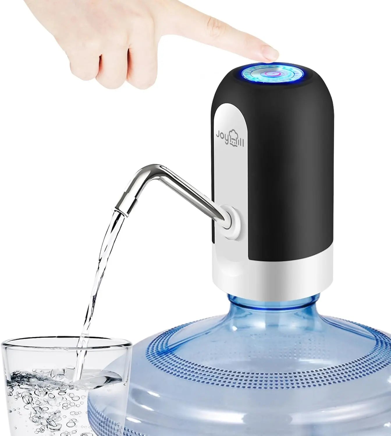 Automatic water dispenser bottle pump rechargeable 1200mAh touch control USB charging by Trendz Inn electric water bottle pump