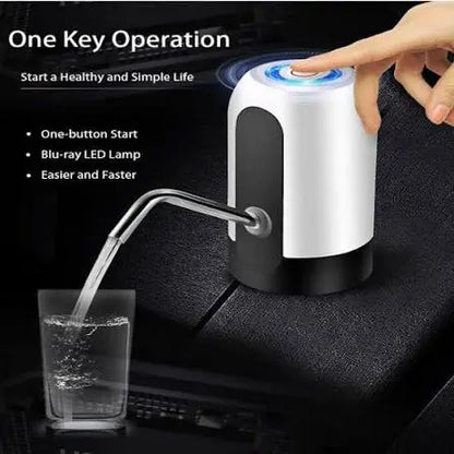 Automatic water dispenser bottle pump rechargeable 1200mAh touch control USB charging by Trendz Inn electric water bottle pump