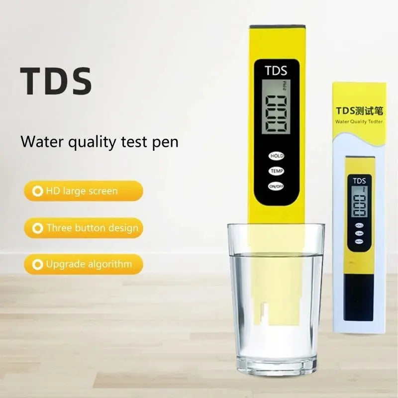 Digital TDS water quality tester meter with temperature compensation data lock automatic shutdown by Trendz Inn professional water testing device