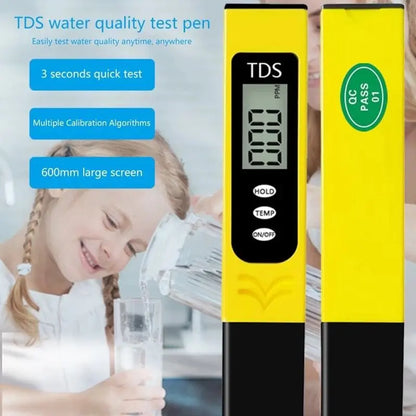 Digital TDS water quality tester meter with temperature compensation data lock automatic shutdown by Trendz Inn professional water testing device