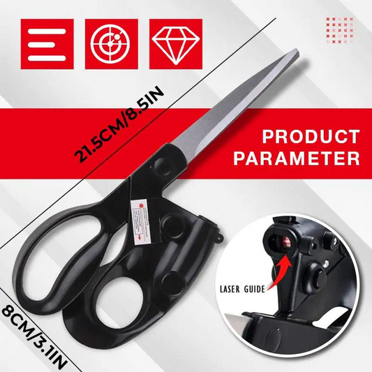 Trendz Inn Laser Guided Heavy Duty Scissors for precise cutting of fabric, paper & crafts – ideal for sewing, tailoring & DIY projects in Pakistan