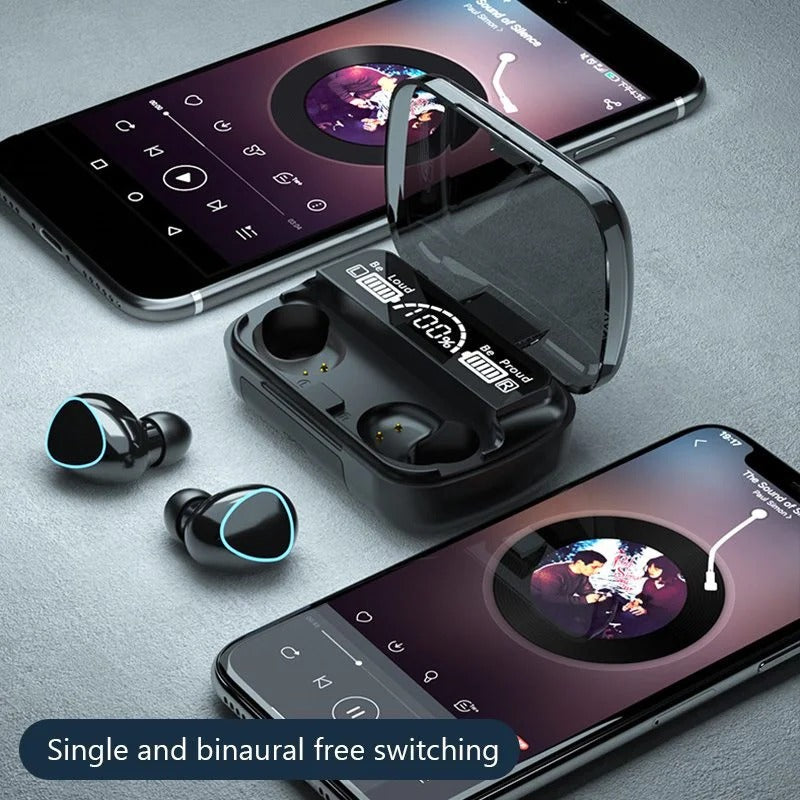 M10 TWS Bluetooth 5.1 Wireless Earbuds with 2200mAh Power Bank Charging Case – Trendz Inn
