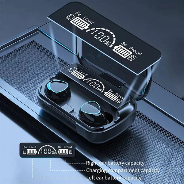 M10 TWS Bluetooth 5.1 Wireless Earbuds with 2200mAh Power Bank Charging Case – Trendz Inn