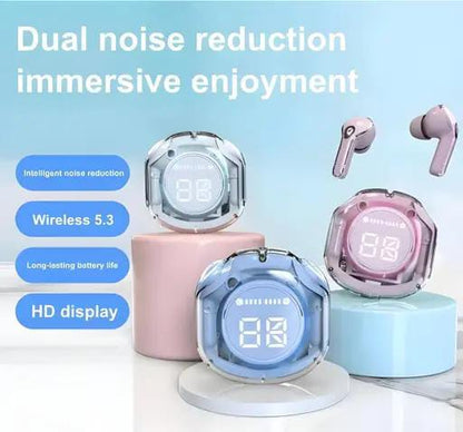 Air 39 Wireless Bluetooth Earbuds with HD display charging case – Noise Cancelling AirPods alternative by Trendz Inn