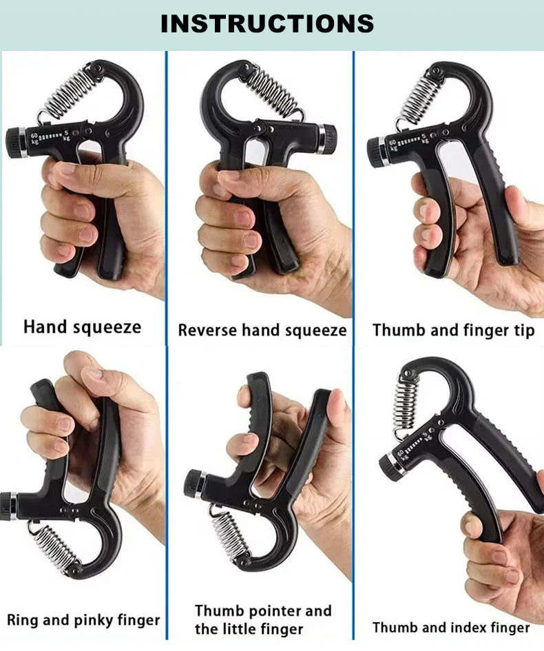 Adjustable Hand Grip Strengthener for Forearm & Finger Exercise – Trendz Inn