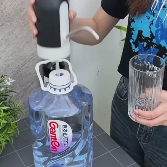 Automatic water dispenser bottle pump rechargeable 1200mAh touch control USB charging by Trendz Inn electric water bottle pump