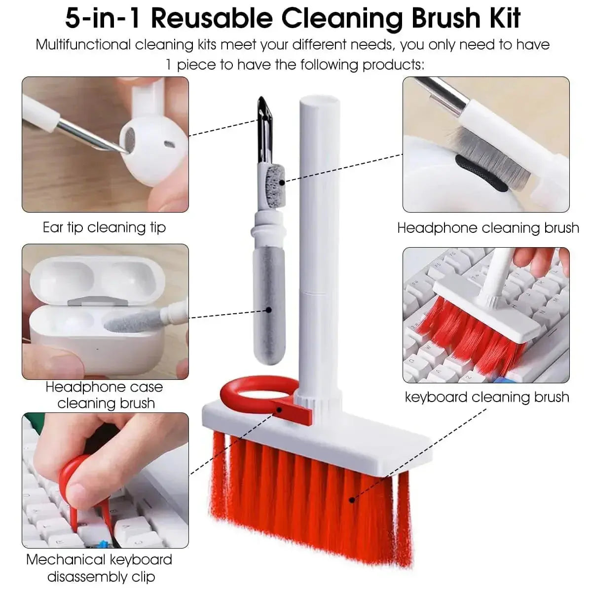5-in-1 Keyboard Cleaning Kit Trendz Inn.